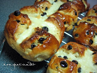 just glazed hot cross buns