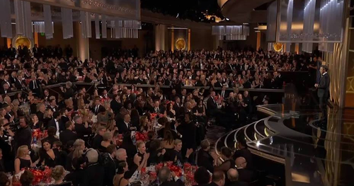 Screenshot of past Golden Globe Awards audience.