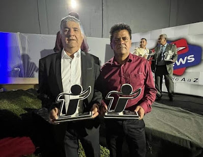 ITAMBÉ: PREFEITO CANDINHO E SECRETÁRIO DE SAÚDE SÃO PREMIADOS COM TROFÉU AZ NEWS