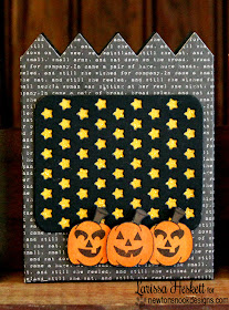 Halloween jack-o-lantern treat Holder by Larissa Heskett for Newton's Nook Designs 