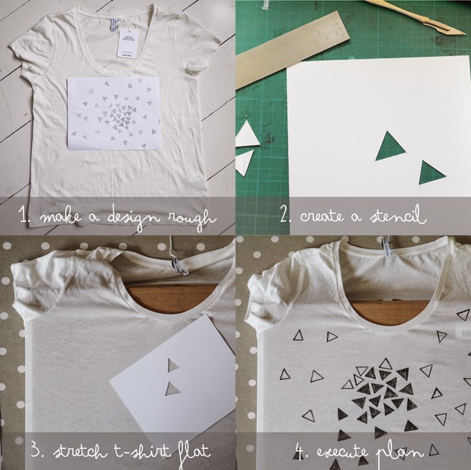 making your own graphic print t-shirt by Alexis at somethingimade.co.uk blog