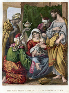 The wise men's offering to the infant saviour