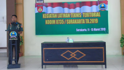 Kodim 0735/Surakarta Gelar Latnister TA. 2019