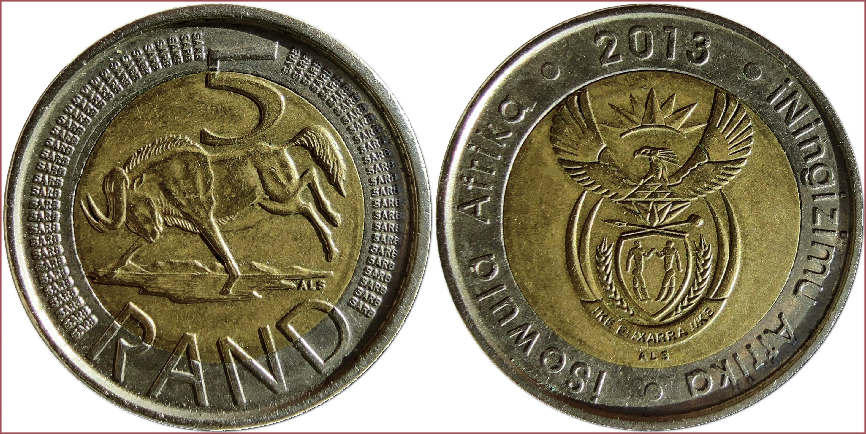 5 rand, 2013: Republic of South Africa