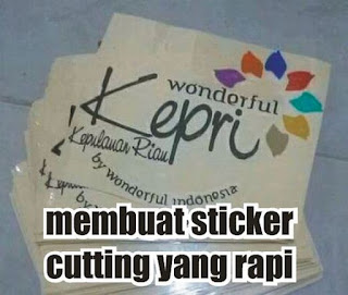 membuat cutting sticker yang rapi