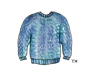 sweater by Yukié Matsushita