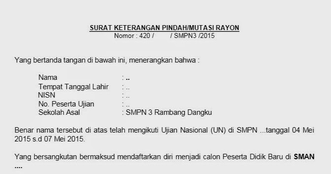 Penting Berkas Kelengkapan Siswa Pindah Mutasi Sekolah 