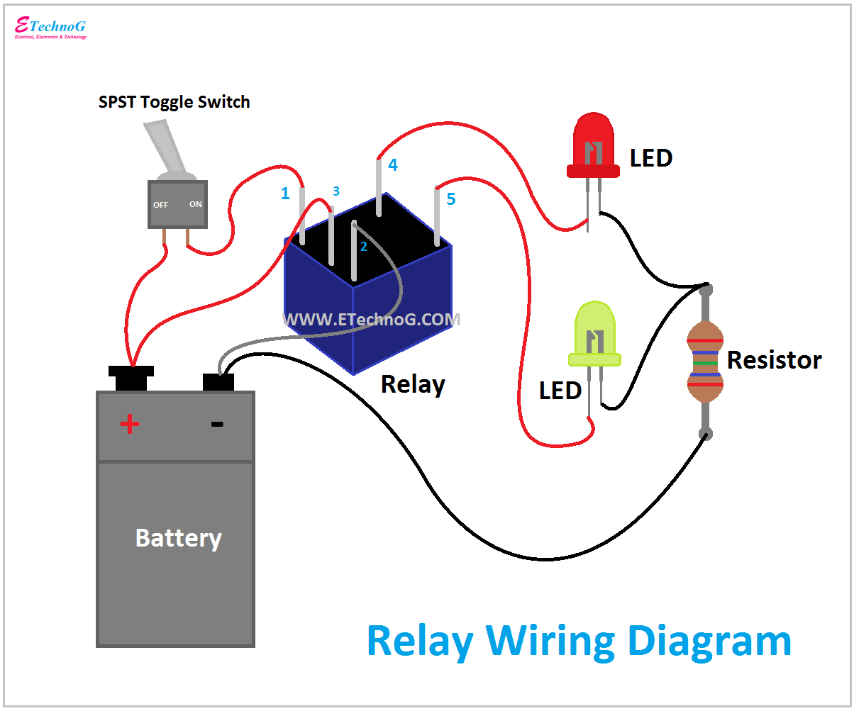 Relay Wiring Diagram, Wiring Diagram of relay