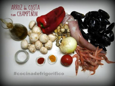 Arroz de Costa con Campiñon #cocinadefrigorifico