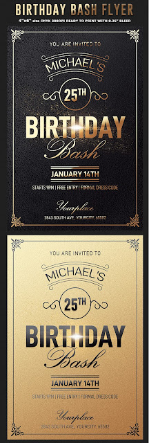  Classy Birthday Flyer Invitation