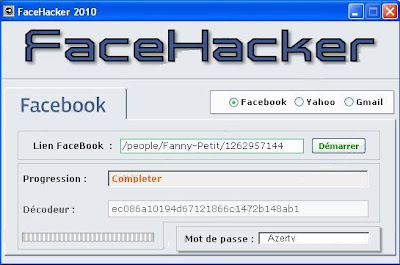 Hack password Facebook