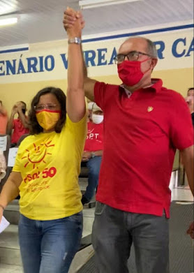 Viviane Braga e Elmar Anselmo fecham chapa PT/PSOL