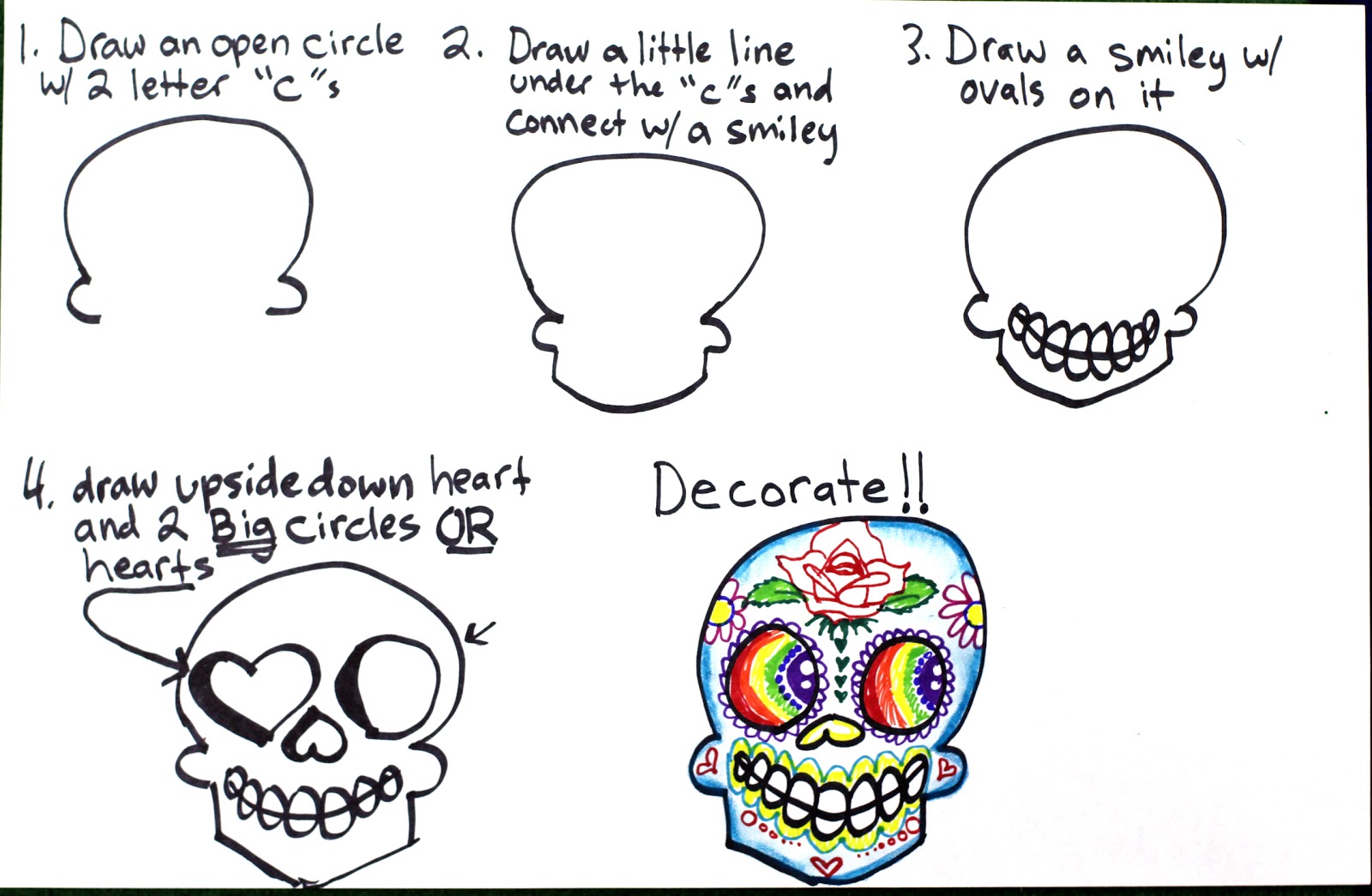 Easy Rose Drawing Step By Step