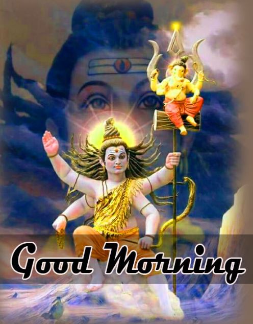 shiv ji good morning image