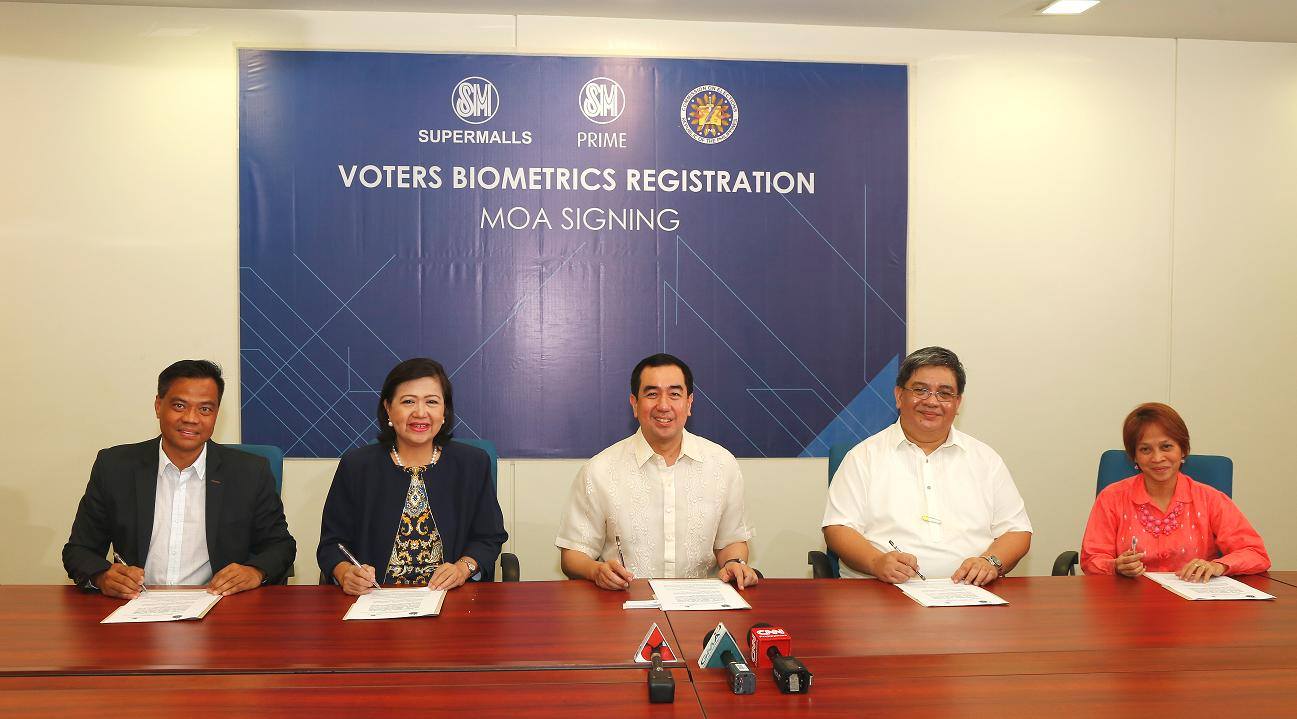 SM, COMELEC Voters Biometrics Registration program