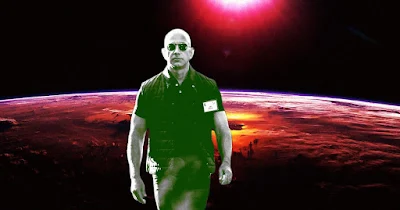 JEFF BEZOS SAYS MOST PEOPLE WON'T BE ABLE TO LIVE ON EARTH