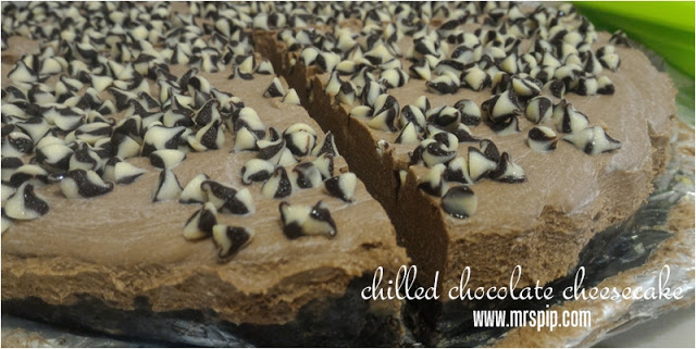 chilled chocolate cheese cake