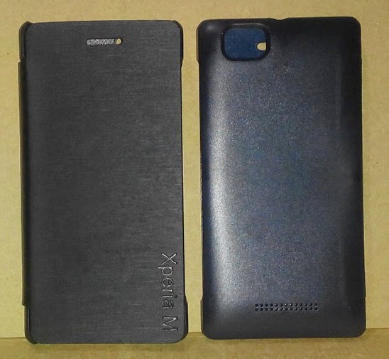 Jual Leather Case: Jual Flip Cover Case Sony Xperia M 