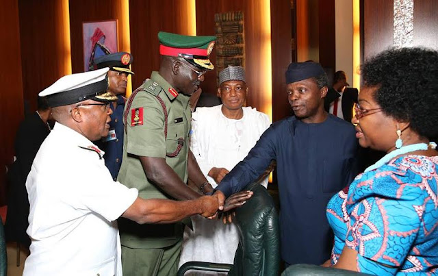 Buhari, Osinbajo preside over Emblem appeal launch for 2016 Armed Forces remembrance day