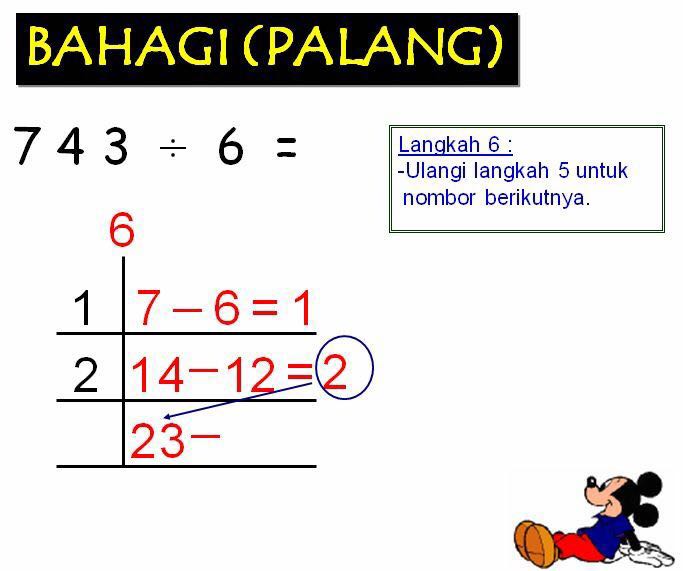 Matematik UPSR 2016  Bahagi Kaedah Palang
