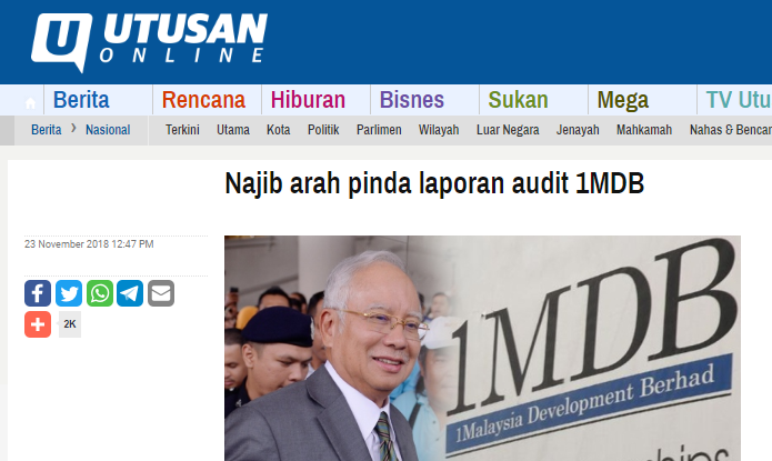 Najib arah pinda 1MDB