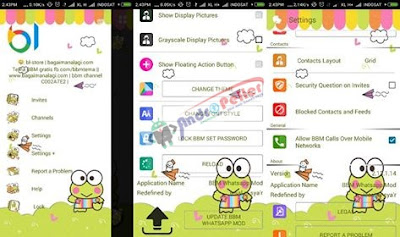 BBM Mod Keroppi Whatsapp 2.13.1.14 Apk