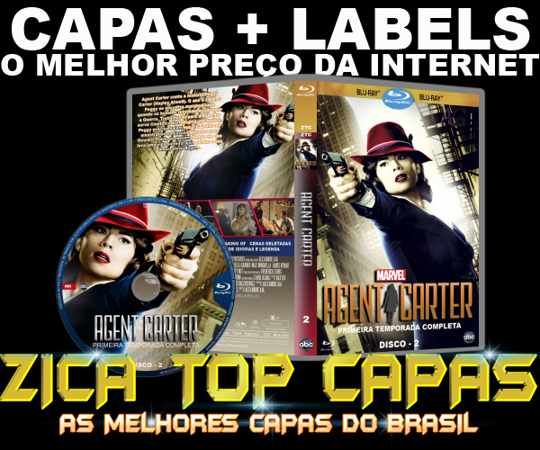 CAPA DO DVD - AGENT CARTER - PRIMEIRA TEMPORADA - BLURAY - LABEL - 2016