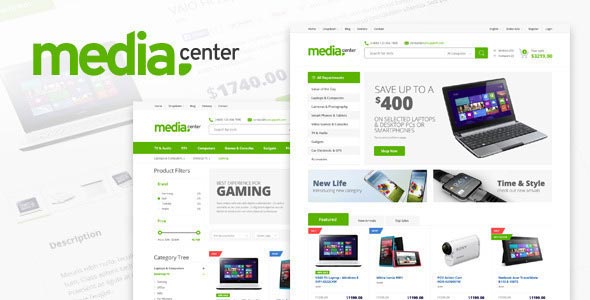Free download MediaCenter – Responsive Opencart 2.x Template