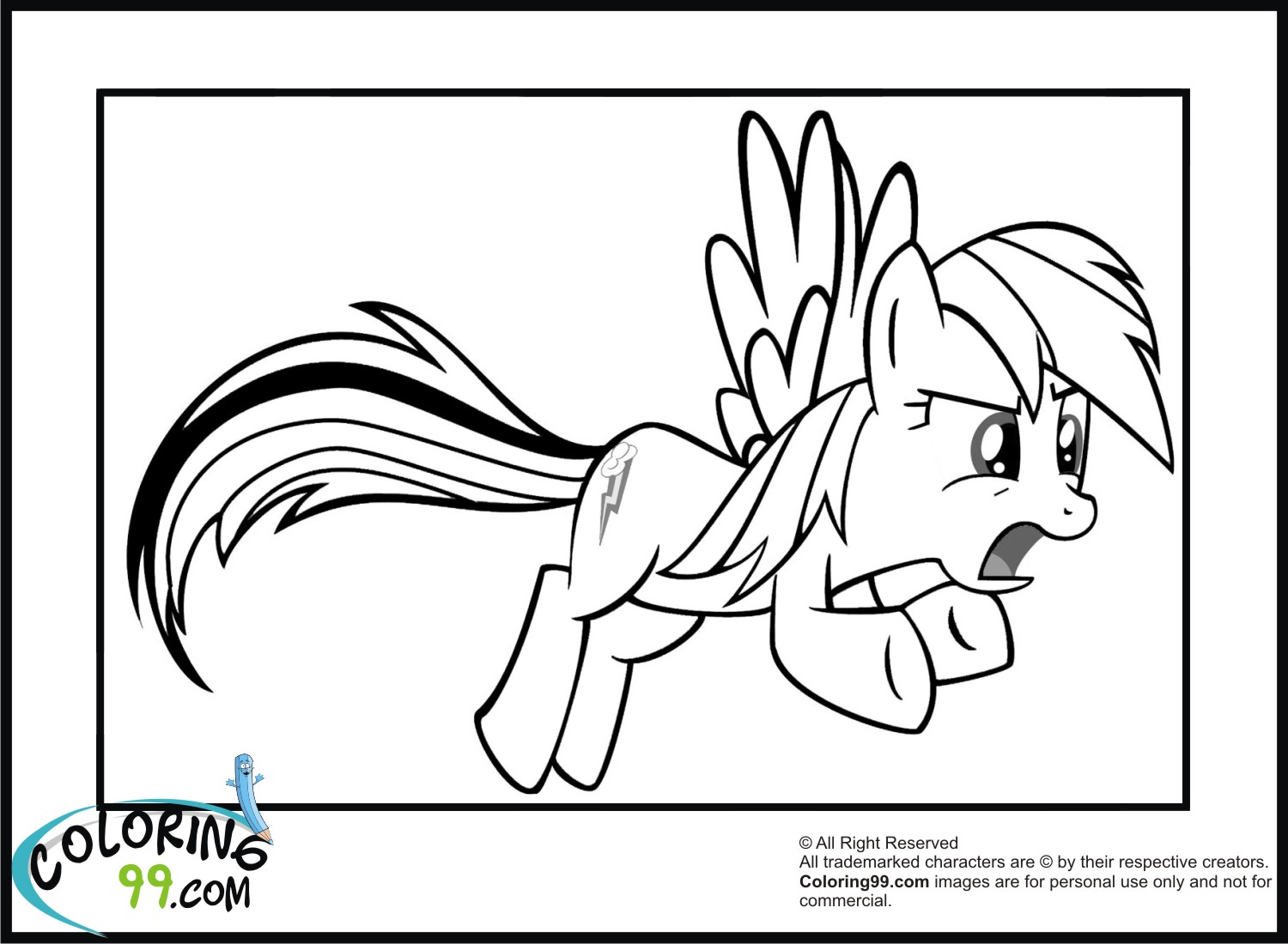  Rainbow  Dash  Coloring  Pages  Team colors
