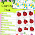 Spring Counting Math Pack