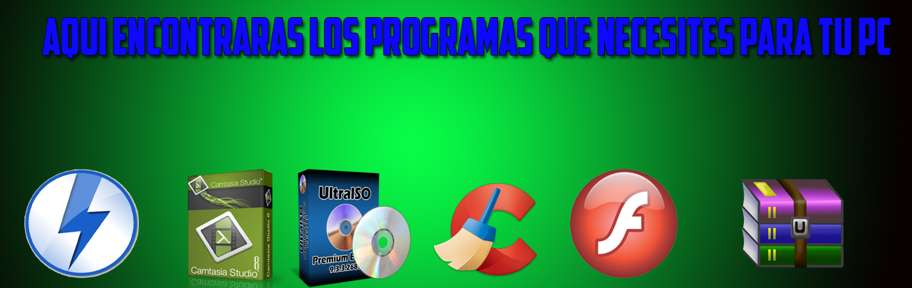 AQUI ENCONCTRARAS DESDE PROGRAMAS DE EDICION, ANTIVIRUS ENTRE OTROS 