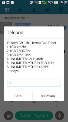 daftar paket yellow indosat