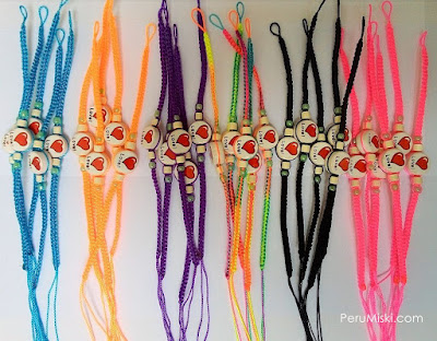 Macrame bracelets with hearts