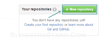 create new repository in github