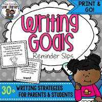 https://www.teacherspayteachers.com/Product/Writing-Goal-Reminder-Slips-for-parents-and-students-2159706