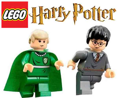 2004 toy brick model medieval Hogwarts castle set 8 LEGO Harry Potter Minifigure people Draco Malfoy