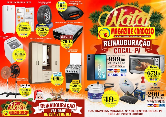 Magazine Cardoso reinaugura loja com promoções imperdíveis em Cocal
