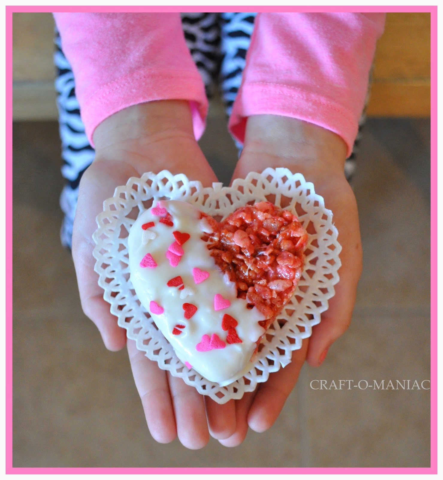 ... milk and on some cute paper dollie hearts, MY KIDS WERE TICKLED PINK
