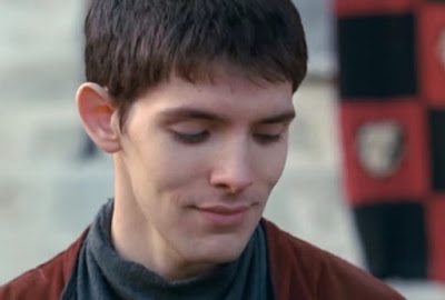 Merlin The Tears of Uther Pendragon screencaps images Colin Morgan smug smile victory magic photos pictures screengrabs