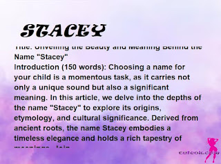 meaning of the name "STACEY"