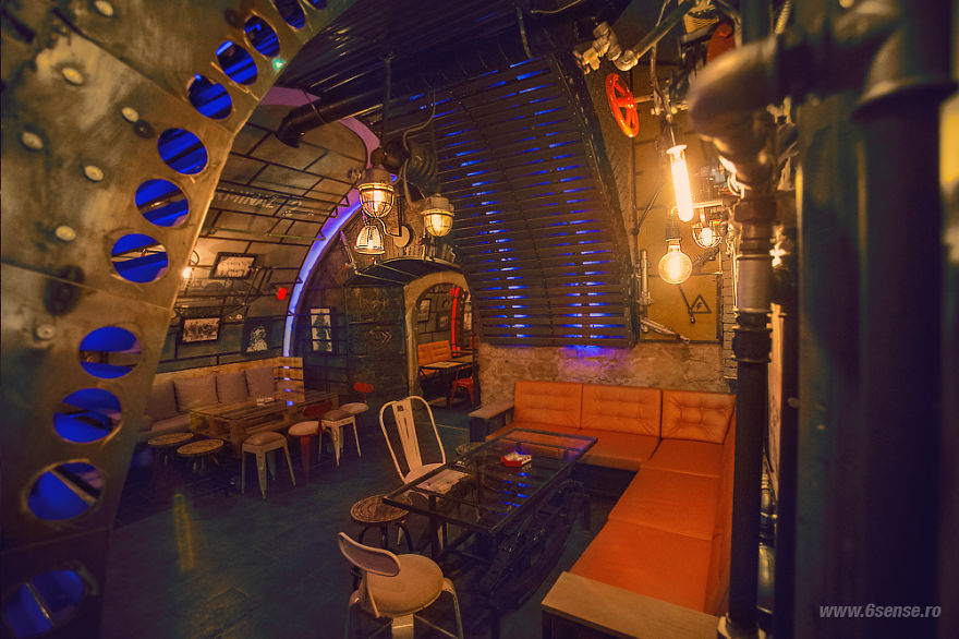 Steampunk Submarine - Themed Pub In Romania