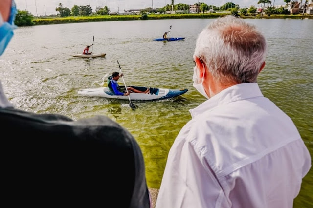 Cícero Lucena abre projeto de Canoagem Olímpica para estudantes da Rede Municipal