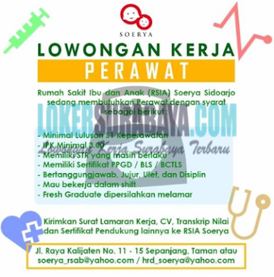 Loker Terbaru Surabaya Januari 2020 Perawat