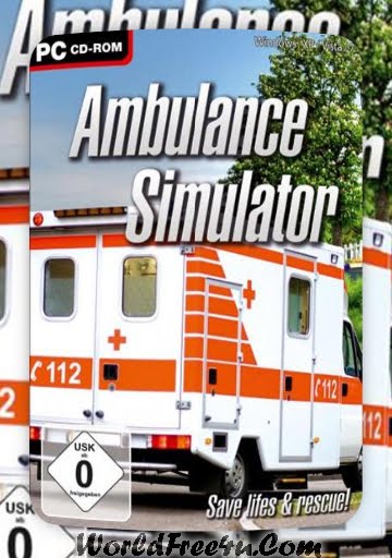 Cover Of Ambulance Simulator Full Latest Version PC Game Free Download Mediafire Links At worldfree4u.com