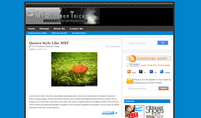 30 Template Premium Blogger tốt nhất năm 2013