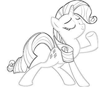 #6 Rarity Coloring Page