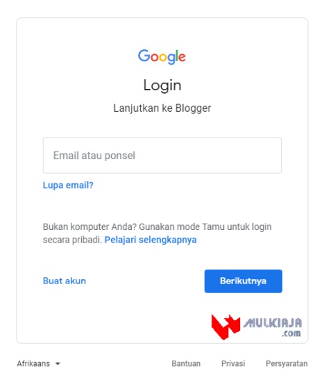 Login Gmail terbaru, cara buat blog