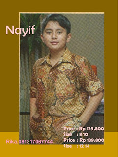 baju batik anak laki