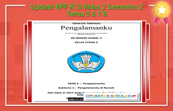 Update Rpp K13 Kelas 2 Semester 2 Tema 5 6 7 8