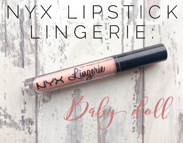 Review on Nyx Cosmetics Lip Lingerie in Baby Doll. A nude matte lipstick.